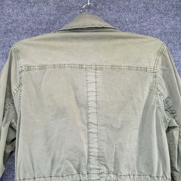 Marrakech Women's Full Zip Military Utility Jacket Green XS Long Sleeve Pockets - Picture 7 of 13